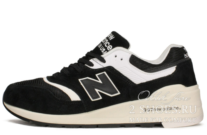 Кроссовки New Balance 997 Black White Made In The Usa M997BBK черные