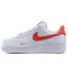 Кроссовки Женские Nike Air Force 1 Low White Gym Red Mini Swoosh