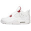 Кроссовки женские Nike Air Jordan 4 White Metallic Red