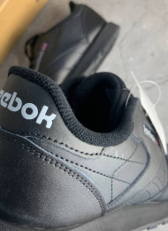 Кроссовки Reebok Classic Black Leather живое фото 4