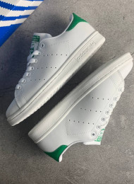 Кроссовки Adidas Stan Smith White Green Leather живое фото 1