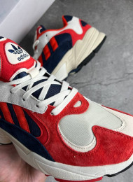 Кроссовки Adidas Yung 1 Chalk White Red Navy живое фото 3