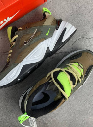 Кроссовки Nike M2K Tekno Medium Olive Black Yukon Brown живое фото 2