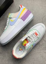 Кроссовки Nike Air Force 1 Low Shadow White Hydrogen Blue Purple живое фото 2