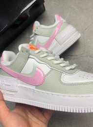 Кроссовки Nike Air Force 1 Shadow Photon Dust Pink Foam живое фото 3