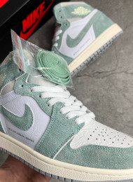 Кроссовки Nike Air Jordan 1 High Turbo Green живое фото 3