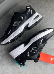 Кроссовки New Balance MR530SD Black White живое фото 1