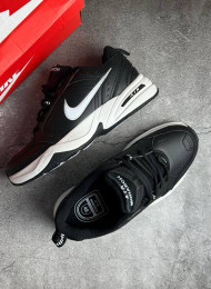 Кроссовки Nike Air Monarch 4 (IV) Black White живое фото 2