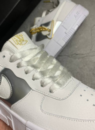 Кроссовки Nike Air Force 1 Pixel Summit White живое фото 3